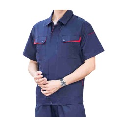 Custom-made summer short-sleeved overalls suits, male CVC labor insurance suits, jackets, pants, tooling, construction site overalls custom cvc work clothes SKWK087 Custom-made summer short-sleeved overalls suits, male CVC labor insurance suits, jackets, pants, tooling, construction site overalls custom cvc work clothes SKWK087